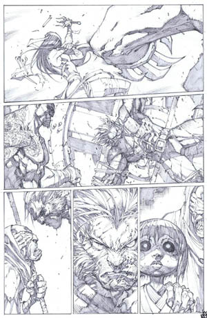 Savage Wolverine issue #8 page 4 (Pencil)