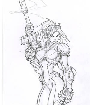 StarCraft Ghost Nova promo (Pencil)