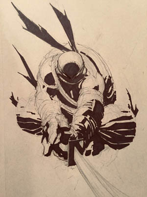 TMNT Leonardo full body sketch (Sketch)