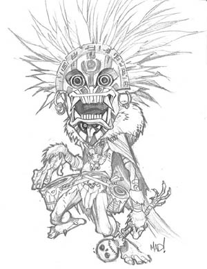 DragonKind voodoo mage concept art (Pencil)