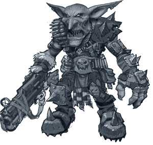 Grot Armor concept art (Unused)