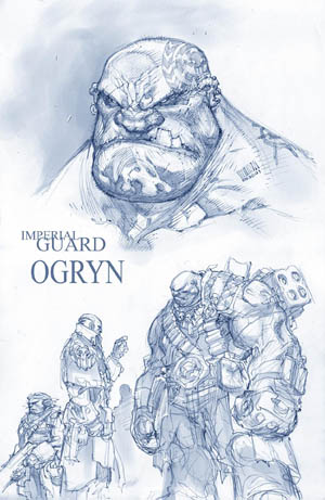 Imperial Guard Ogryn concept art (Unused)