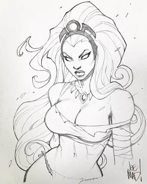 Kickstarter backer reward X-men Storm  commission