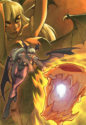 Darkstalkers #1 Morrigan variant cover