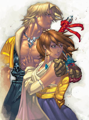 Final Fantasy X PSM Magazine #43 Tidus and Yuna (Color)