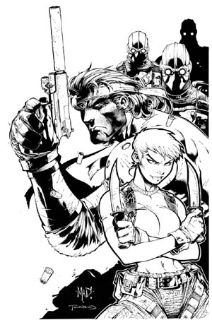 Metal Gear Solid 2 PSM Magazine #36 cover (August 2000) (Ink)