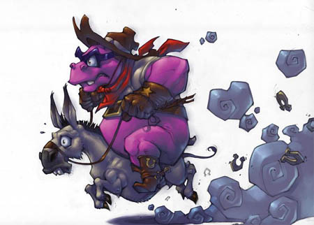 Murray and steed concept art (Color)