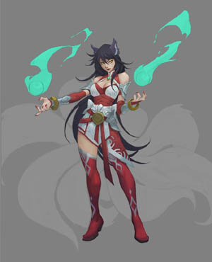 Ruined King Ahri concept art