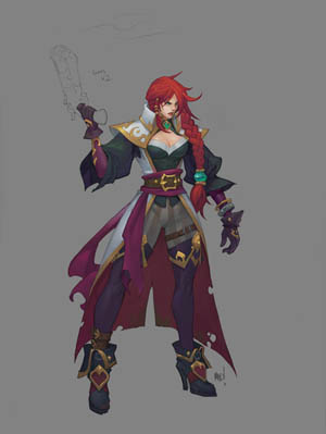 Ruined King Captain Fortune concept art