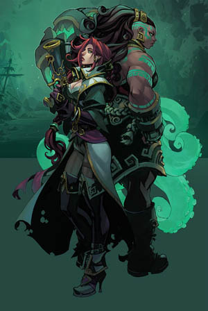 Ruined King promo art Illaoi and Miss Fortune