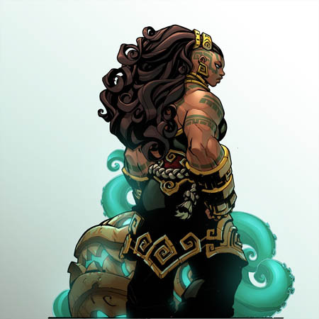 Illaoi from league of legends, Stable Diffusion