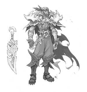 Ruined King Pyke concept art (Pencil)
