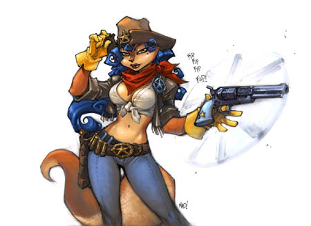 Sheriff Carmelita Fox concept art (Color)