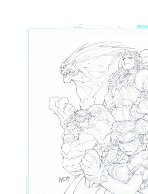 Street fighter alpha 3 PSM cover (Pencil)