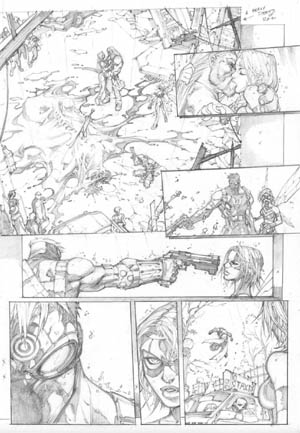 Ultimates 3 Vol3 #1 page 12 (Pencil)