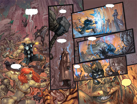 Ultimates 3 Vol3 #4 double page 16-17