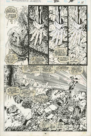 Uncanny X-Men #312 page 14 (Ink)