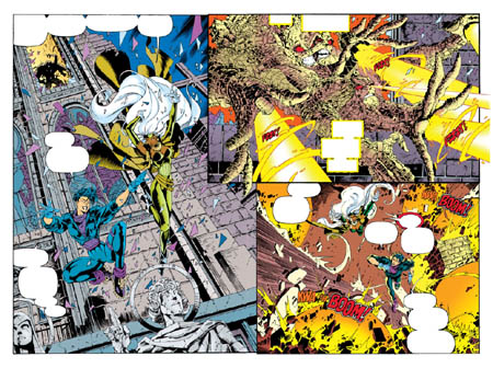 Uncanny X-Men #312 double page 2 & 3 (Color)