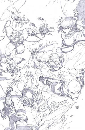 X-Men #1 50th Anniversary Variant cover (Pencil)