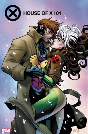 X-Men Gambit and Rogue art