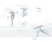 Darksiders 3 Fury concept by Joe Madureira Fury in action