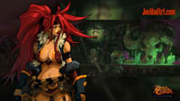 Battle Chasers NightWar: steam card wallpaper Red Monika