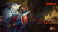 Battle Chasers NightWar: steam card wallpaper The Fishmonger