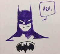 Whiteboard shenanigan Batman