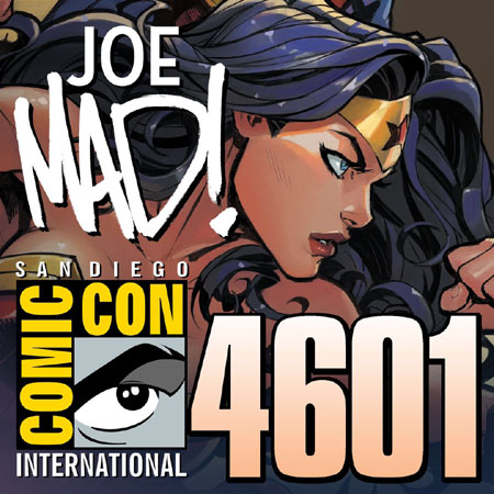 Joe Madureira at SDCC 2018 JScottCampbell booth 4601 promo pic