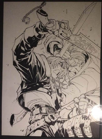 Final Fantasy 8 PSM 26 variant cover squall vs seifer by joe madureira