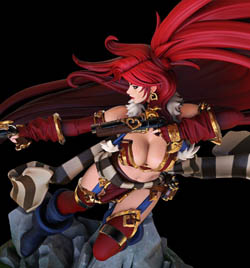 battle chasers red monika statue top view by joe madureira and Jon troy hazardous nickel ihaztoys