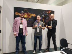 Dave Hunt (psnation.com) Joe Madureira and Ryan Stefanelli at E3 2019