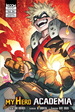 My Hero Academia vol34 variant cover by marte gracia and joe madureira for Ki-oon french edition